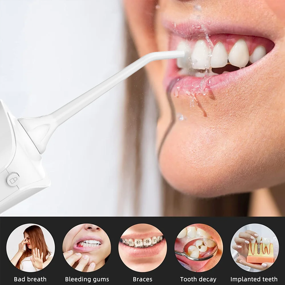 High Quality Smart electric water toothpick 300ML  water tank Portable USB  Water Flosser  Dental  Oral Irrigator with 6 modes