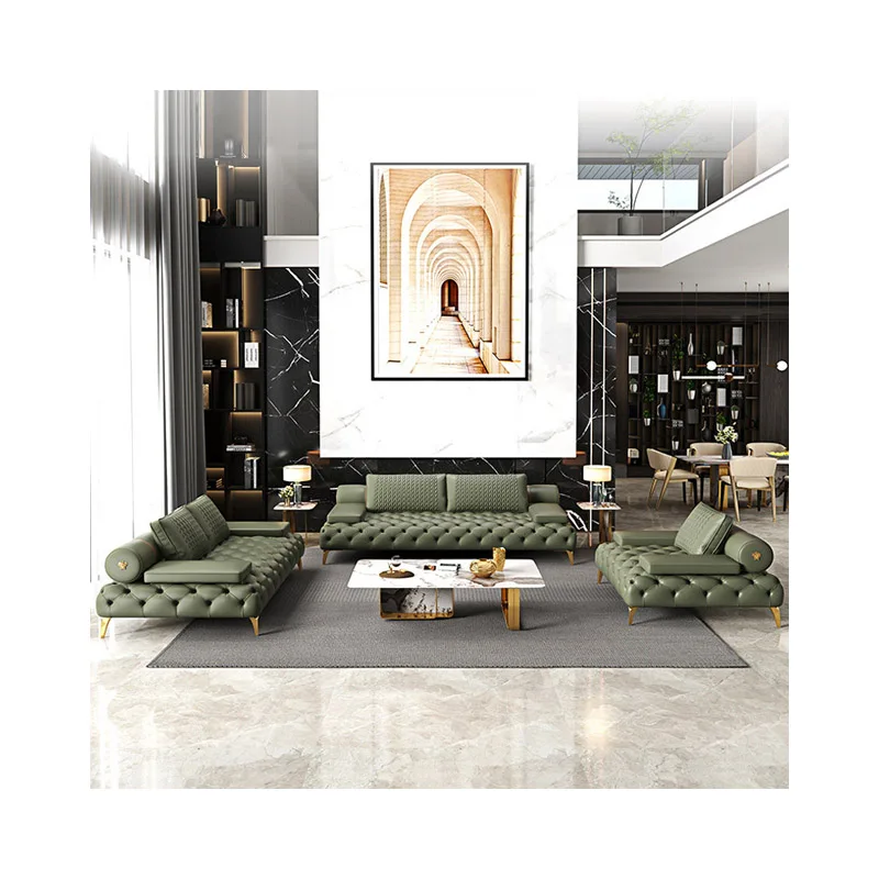 Итальянский Черный Кожаный Большой Диван 7 Трехместный Muebles De Sala Modernos роскошный откидной диван для гостиной набор мебели