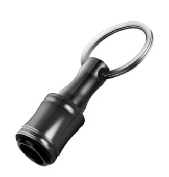 TGS 1/4 inch black aluminum hex handle batch head quick release sleeve three-slot extension pole key chain set