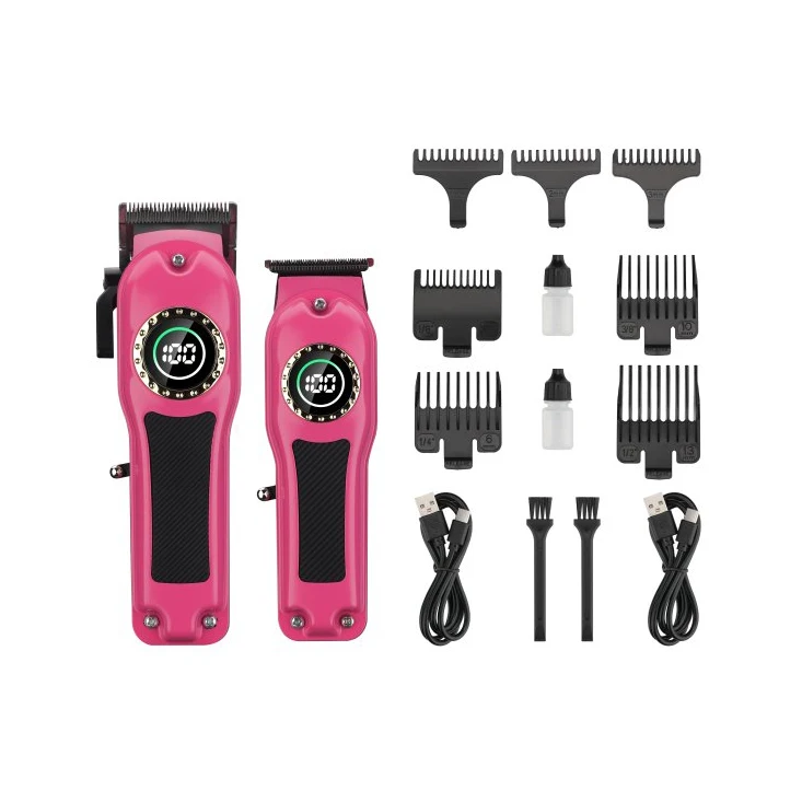 New design Salon Barber Combo hair clipper set High-Speed Motor Cordless Professional Rechargeable Hair Trimmer for Men