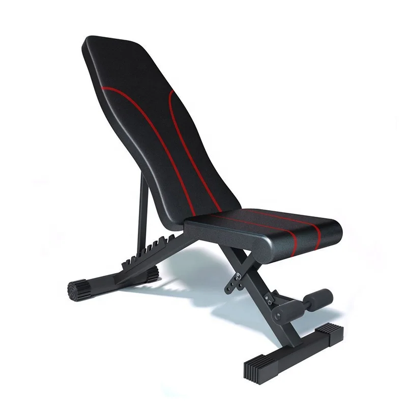 DELUXEFIT Adjustable Strength Training Fulled Body Workout Fast Folding Incline Decline Exercise Weight Bench