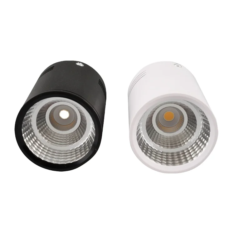 Surface mounted COB anti-glare spotlights high CRI high lumen downlights  circular ceiling downlights