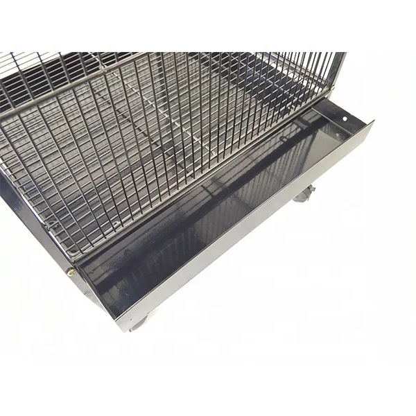 Metal bird cages with drinking water tanks can be used indoors and outdoors