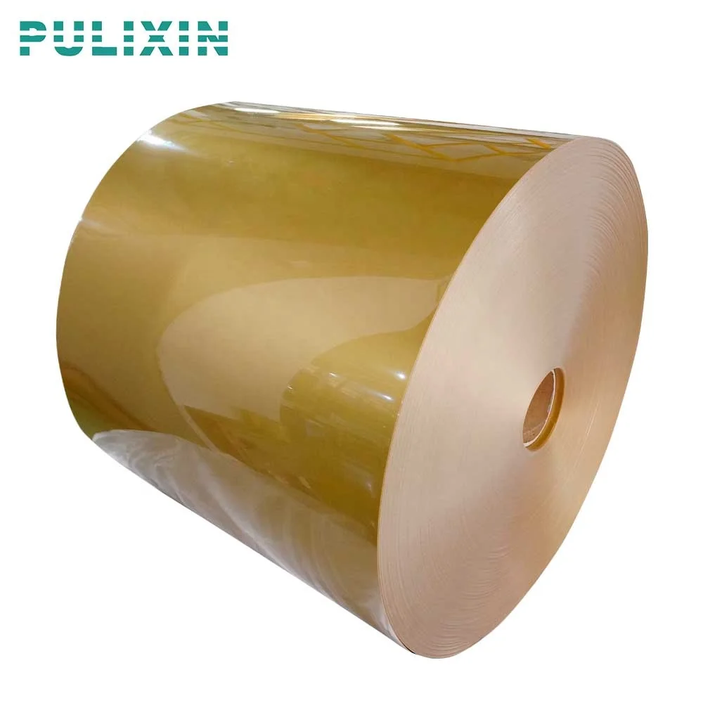 Gold color PP polypropylene  plastic sheet roll for thermoforming tray packing