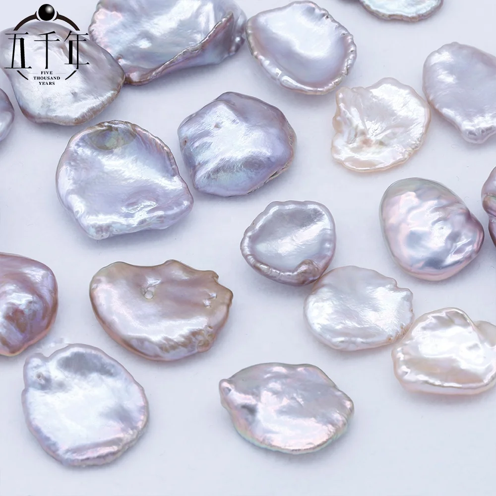 14-24mm Natural Freshwater Keshi Pearls Cultured Pearl Irregular Shape love Wish Pearl  Flower Shape DIY Jewelry