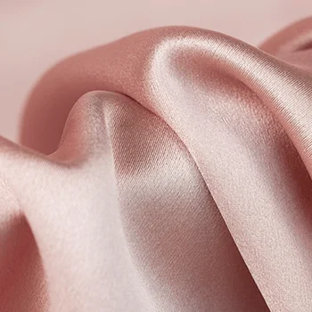 IN STOCK Habotai  Sandwashed 100 %silk plain crepe satin machine washable silk fabric fabrics hot sale