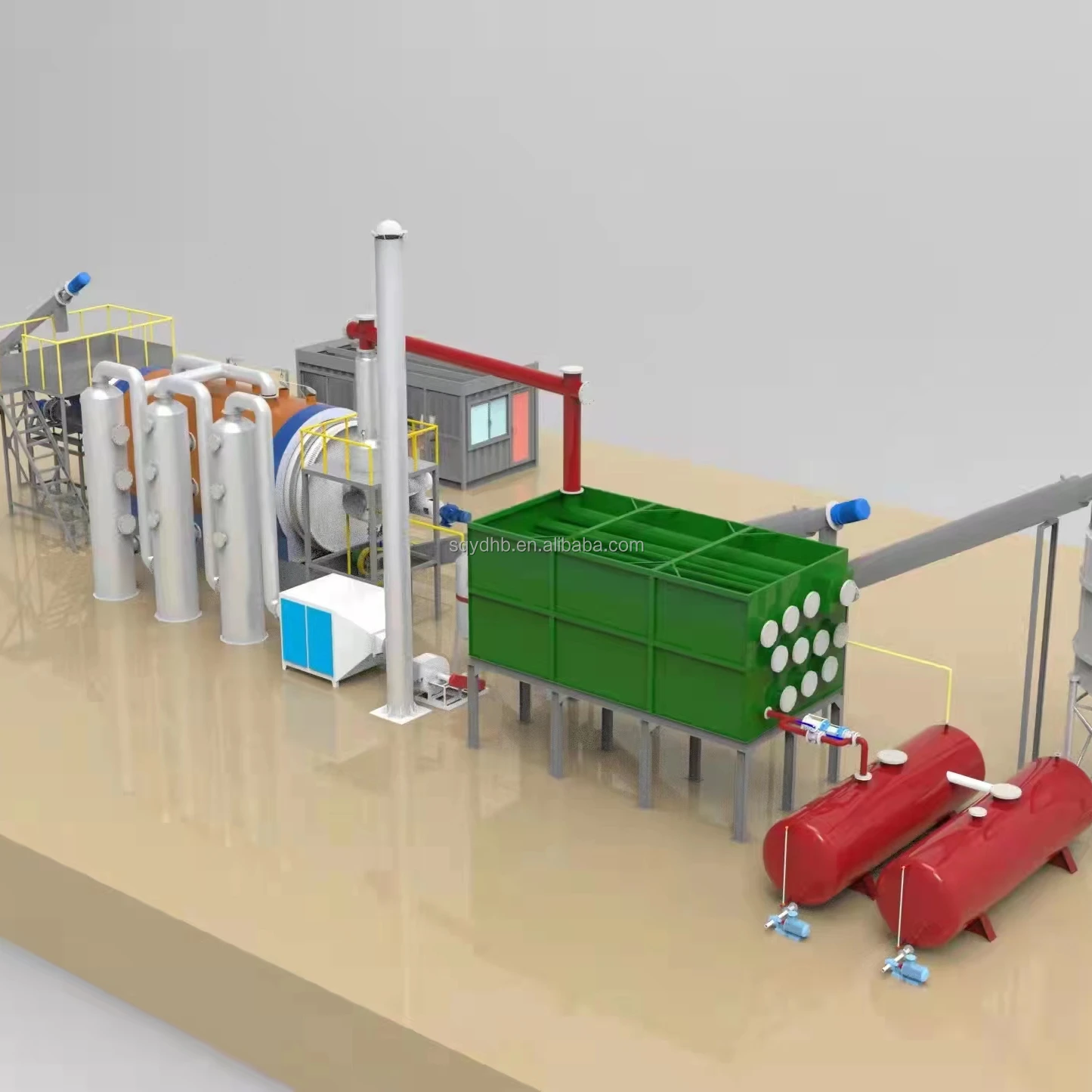 Waste tyre oil refining equipment cost rubber oil refining equipment