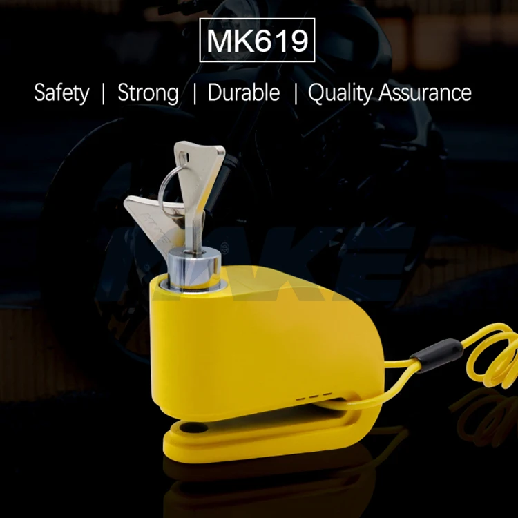 MK619 Siren Stainless Steel Disc Brake Lock Alarm for Bike
