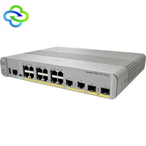 Оригинальный новый коммутатор 3560-CX 6 GE 2 MultiGE PoE + uplinks: 2x10G SFP