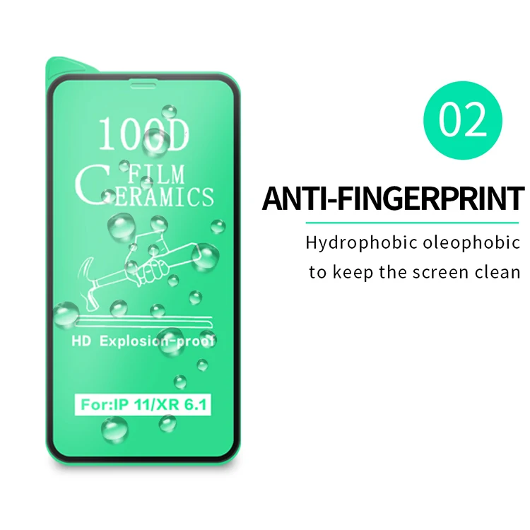 2021 новый продукт, протектор экрана 100d, керамическая изогнутая поверхность для iphone 12