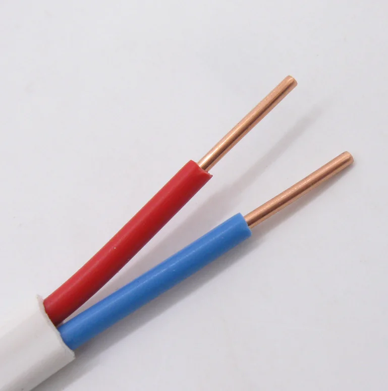 BVVB RVVB Solid or Stranded Copper Conductor PVC Insulation and Jacket Multi-core White Twin and Earth Cables 14/2 12/2AWG
