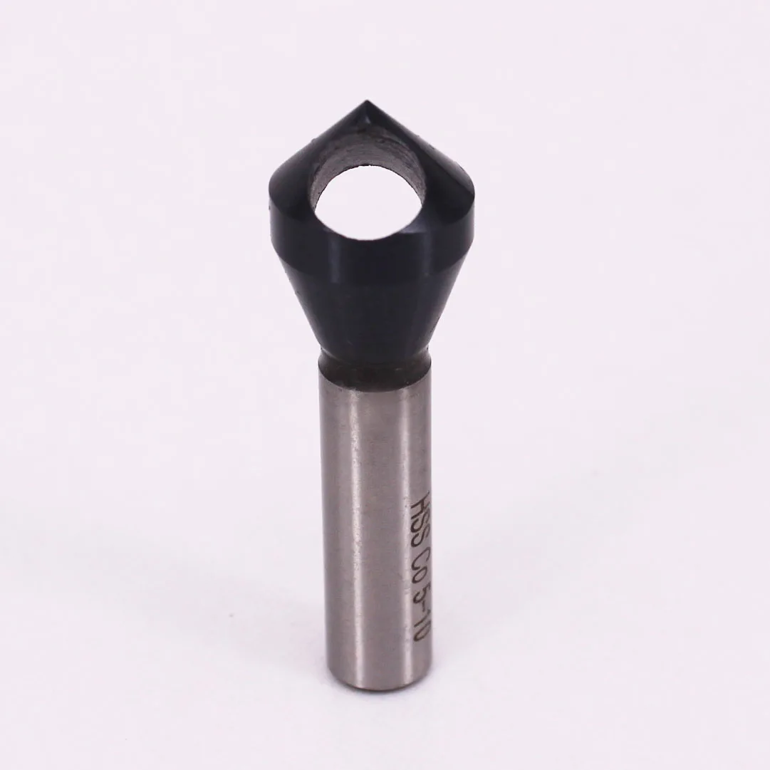 90 Degree 0 Flute Round Shank HSS Countersink Deburring Drill Bit for Metal Counter Sink Drilling