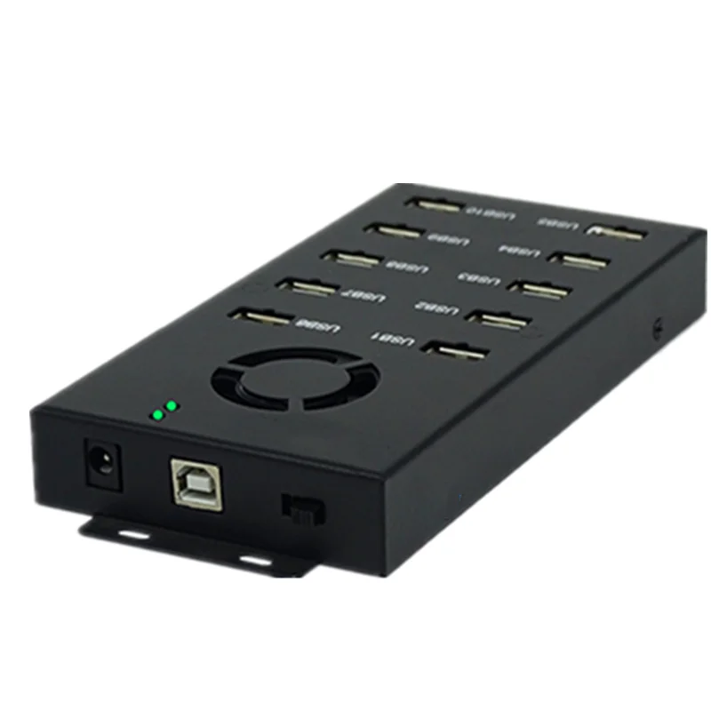 Usb 10 Ports Hub with Power Switch for Charging and