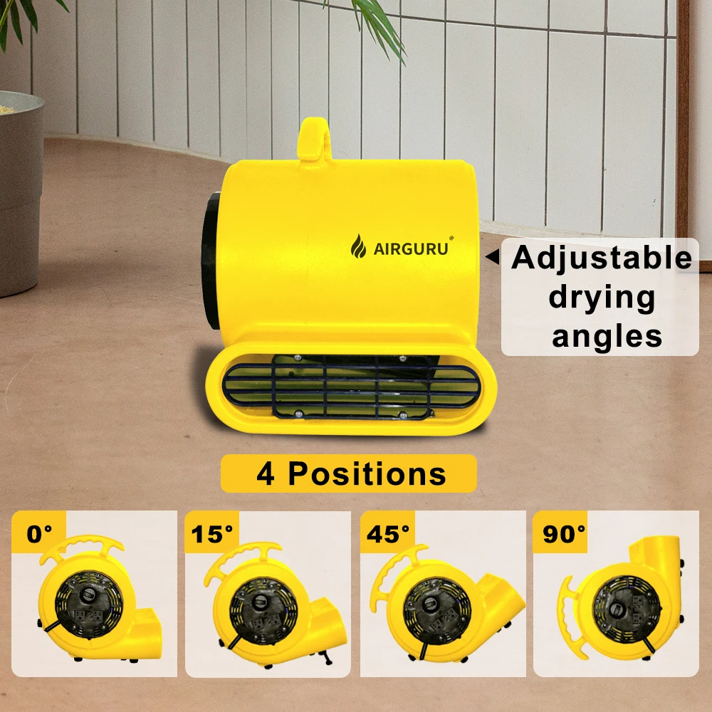 Airguru air mover AR110035 ковровая сушилка 1/3HP ETL CE SAA напольный вентилятор для восстановления воды сделано в Таиланде