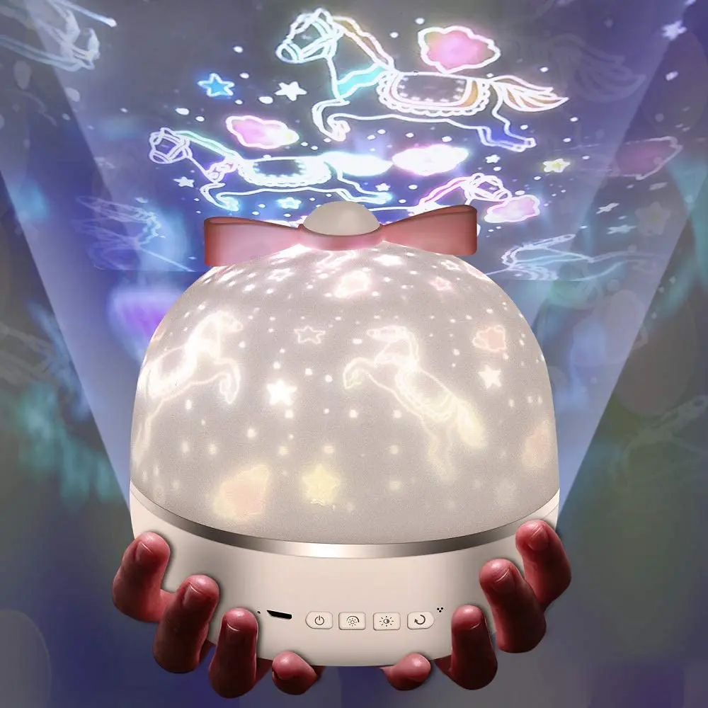Star Projector Night Light for Kids Baby Projection Lamp for Bedroom 360 Degree Rotating Starry Sky Projector Night Lamp