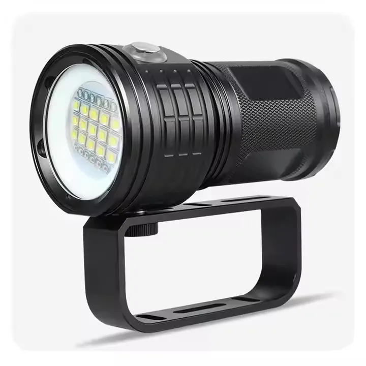 Customized flashlight professional diving solarstorm diving flashlight rechargeable led flashlight