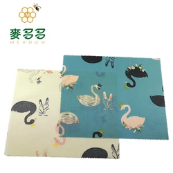 Hot sale durable custom printed reusable food beeswax wraps