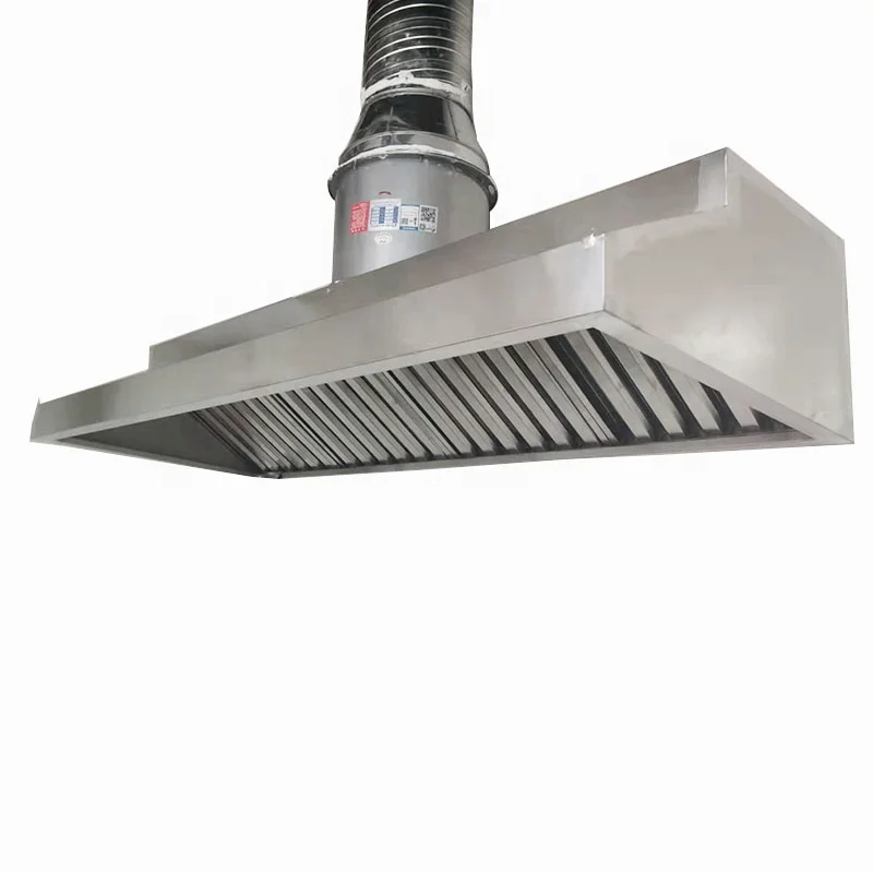 Best Selling Stainless Steel Commercial  Range Hood Custom Restaurants Kitchen Exhaust Hood