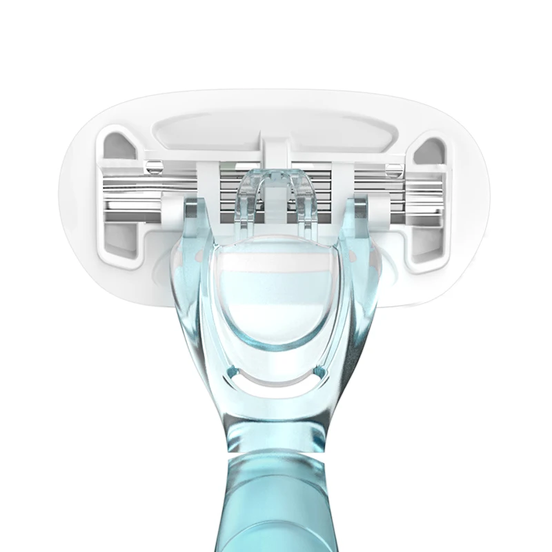 Newest High quality 5 Blades  personal touch women rubber razor for body shaving candy color