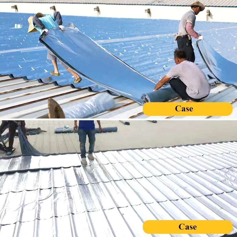 
Mileqi high quality aluminium foil butyl rubber sealant waterproof mastic tape for roof top leakage repair and roof insulation 