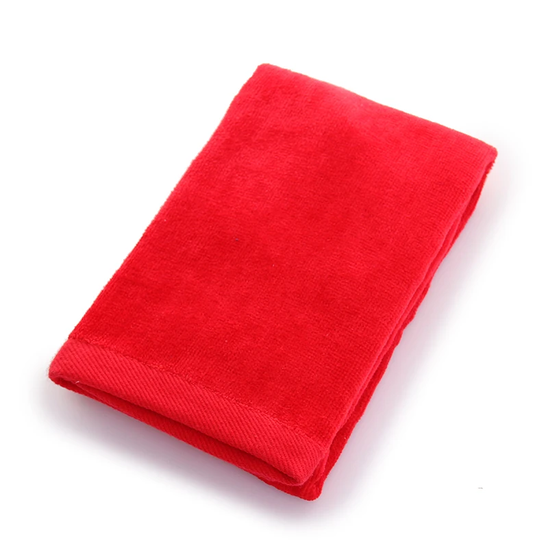 Spot wholesale Accept Custom Embroidered Logo Players Golf Towel Plain Color Golf Ball Towel