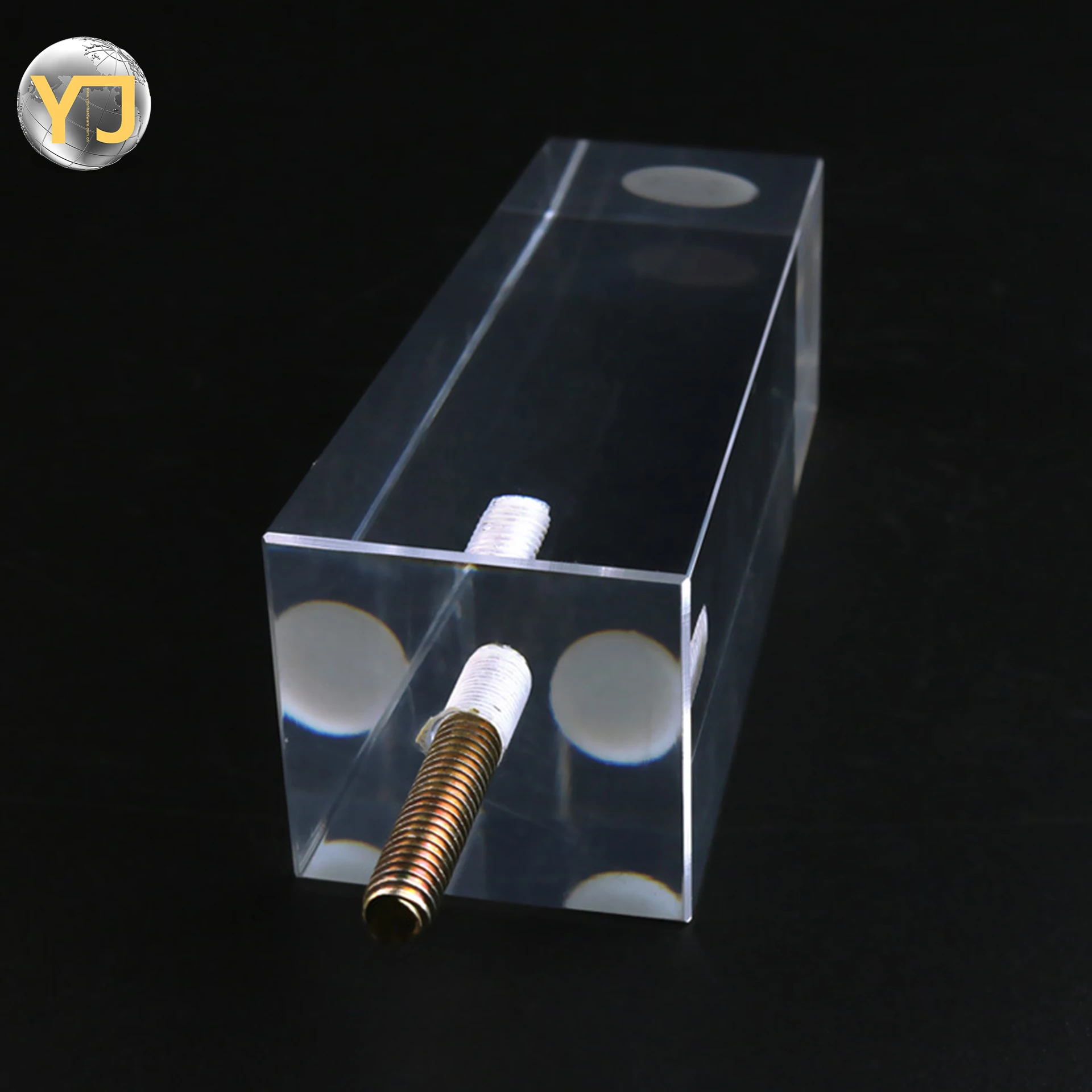 2021 Transparent Acrylic Furniture Dinning Chair Legs Modern  Square Shape Sofa Cabinet Leg Support Cupboard Holder