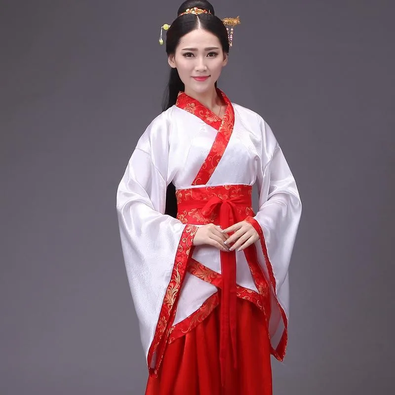 Chinese Robe Costume Girls Women Kimono China Traditional Vintage Ethnic Antique Dress Dance Costume Cosplay Hanfu set