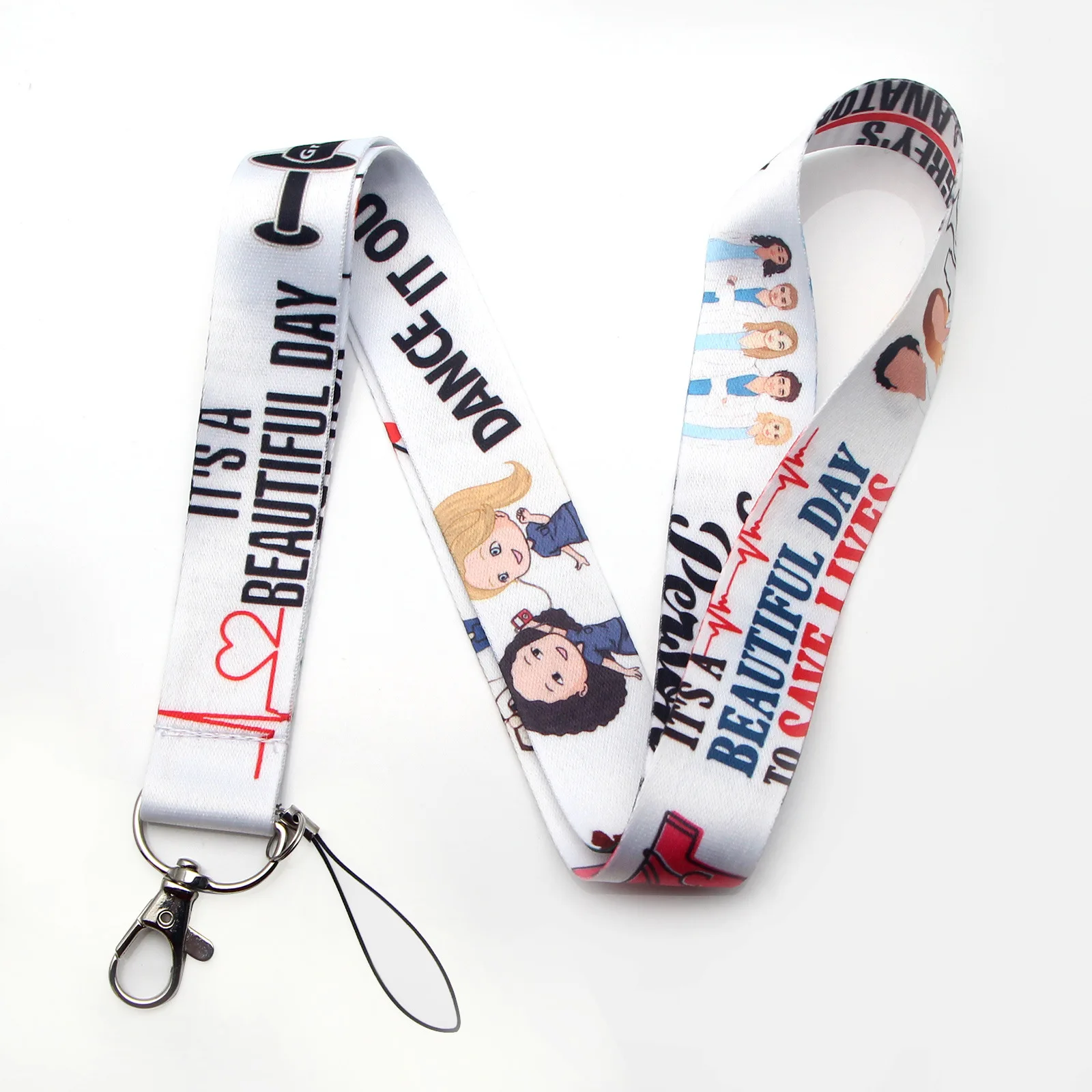 
New Design No MOQ High Quality Nurse Doctor Lanyard for ID Badge Cartoon Mobile Phone Strap Key Chains Neck Lanyard 
