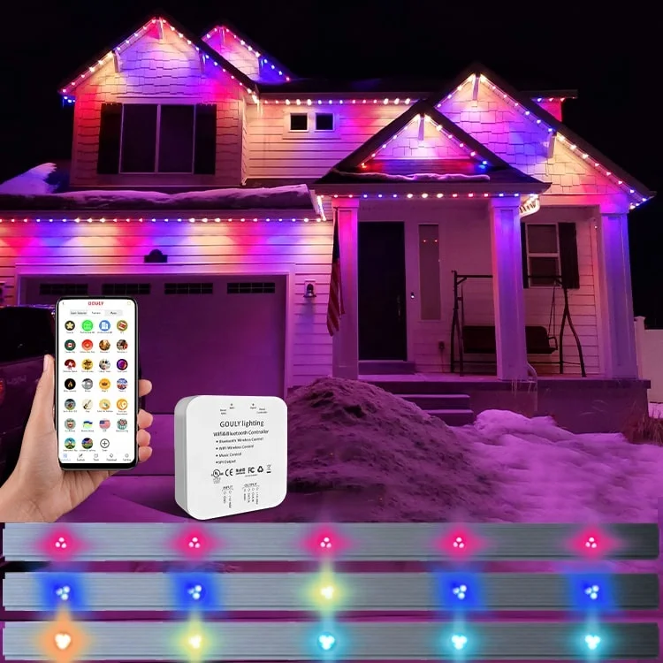 ul certificate in china bluetooth display creative lighted christmas deco room three village green houses led light for outdoor