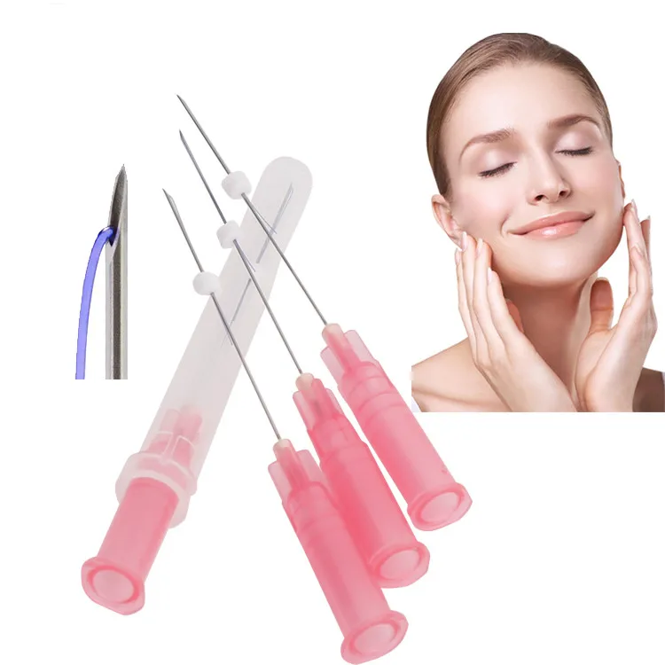 best price extra long absorbable monofilament suture threadlift with sharp needle for face lip arm