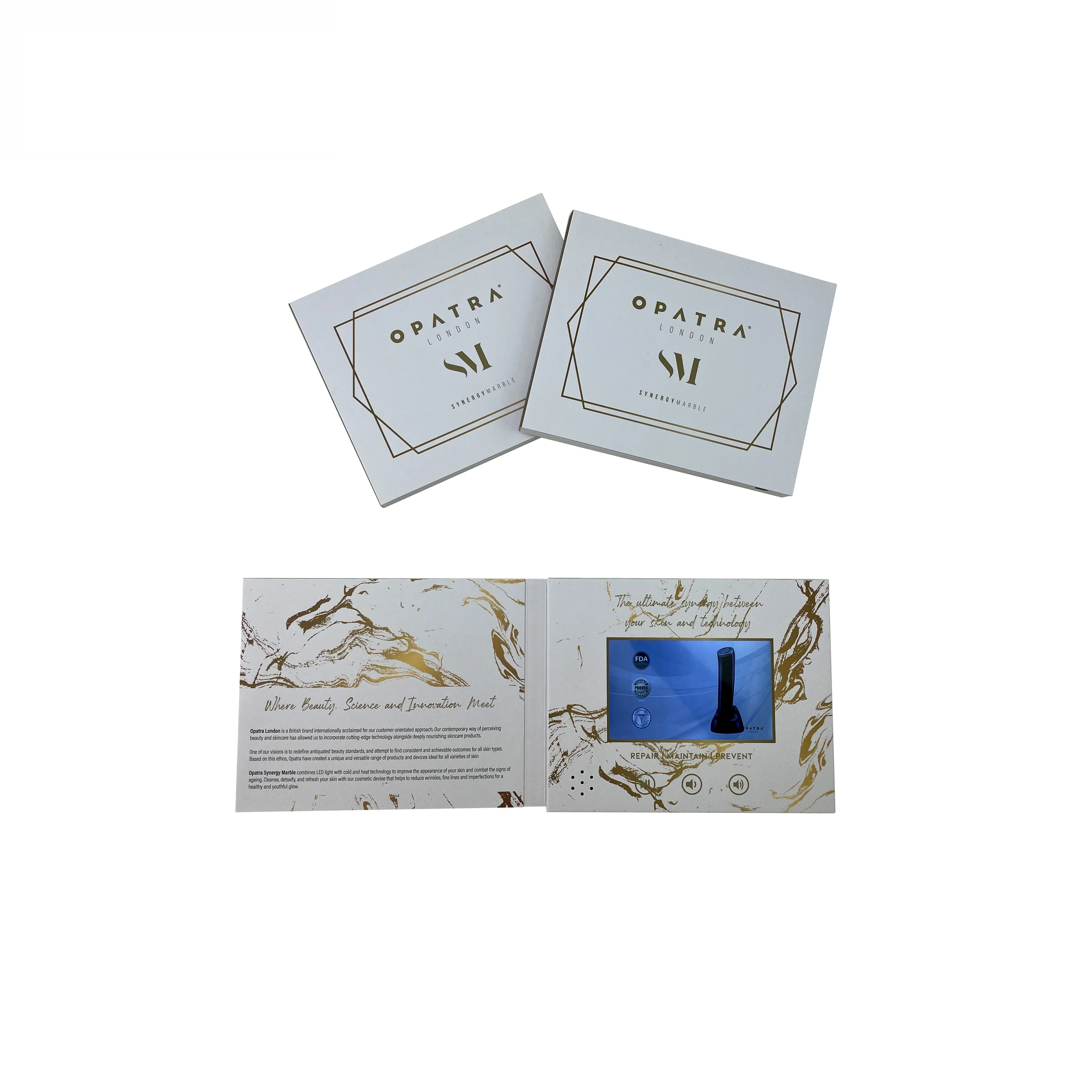 Promotional 4.0 Inch Blank Video Book Card LCD Display Video Greeting Card Gift With Marketing Advertising