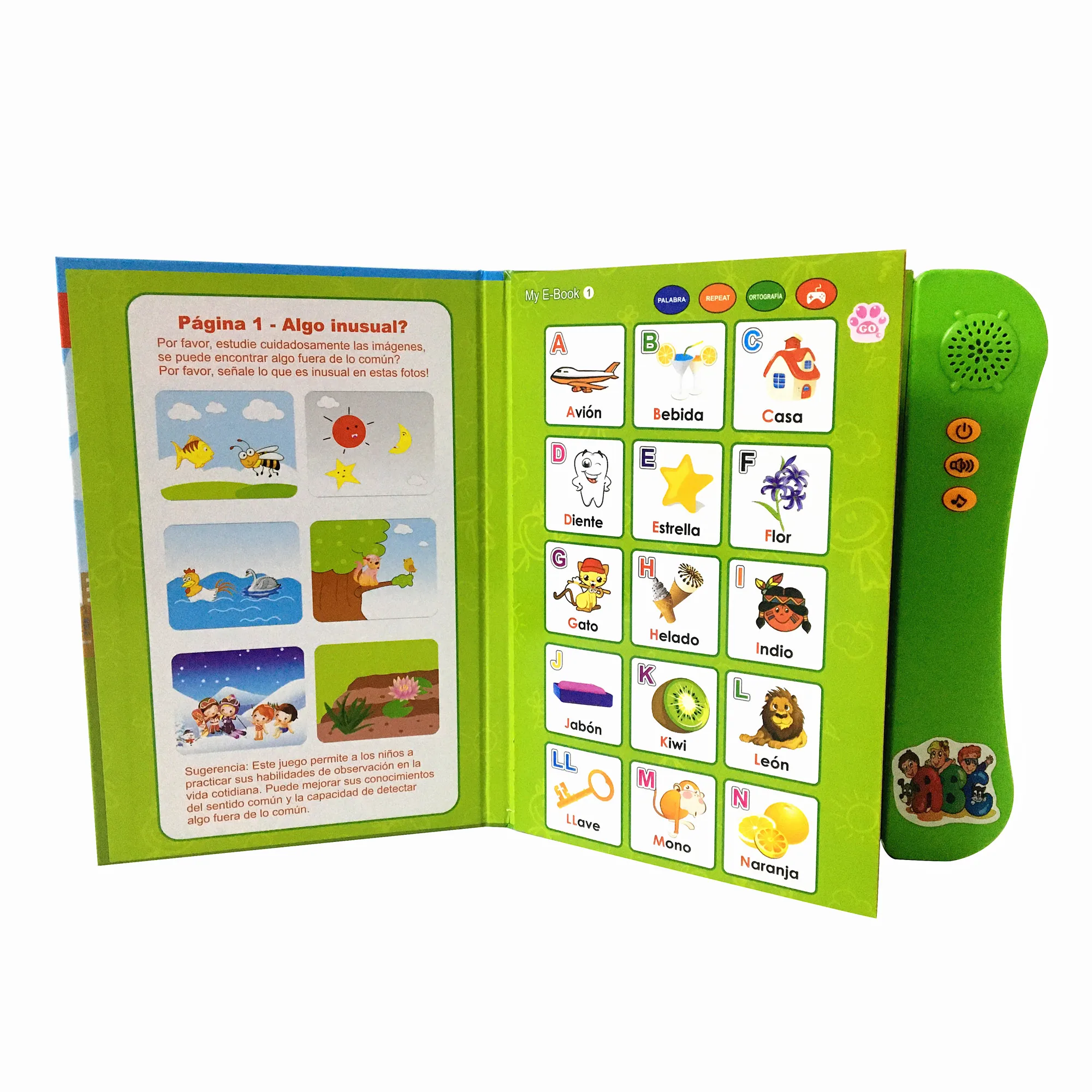 Infantiles Electronic Educativo DidaTemprano Libros En Espanol Para Ninos Children Learning Electronic Sound Book