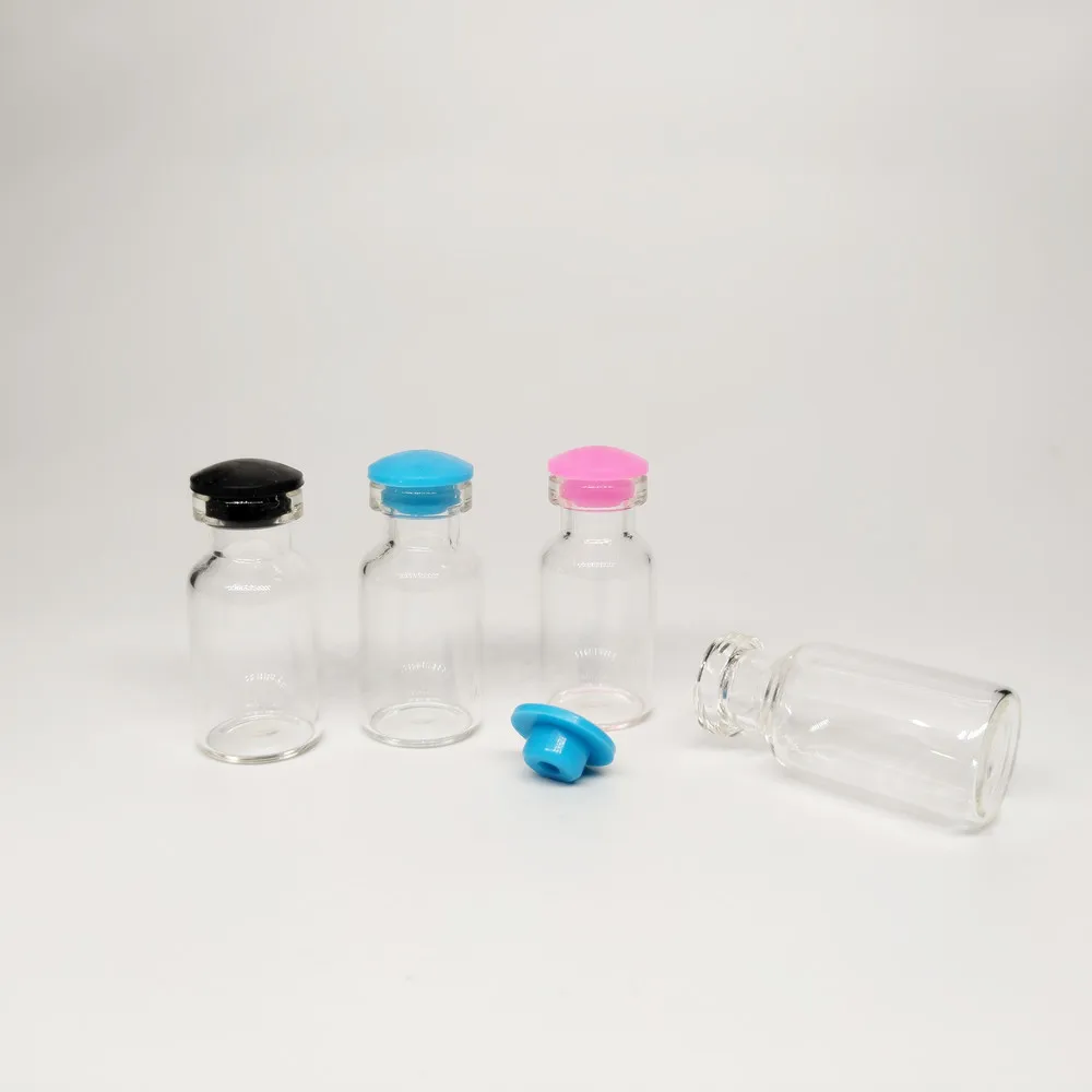 Mini Empty Glass Bottles With Silicone Stopper For Candy Packing Drift Bottle