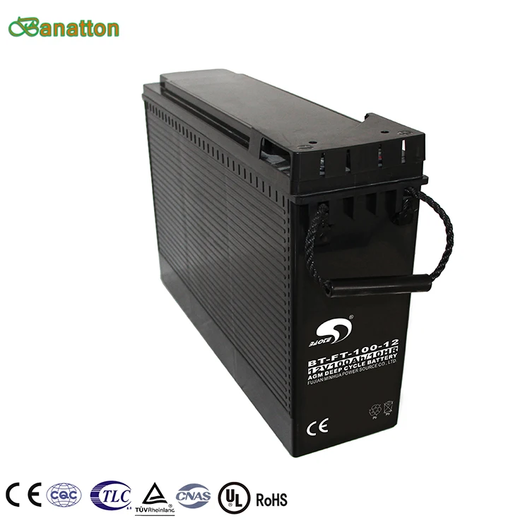 High Quality Factory Prices Solar AGM FT Battery 12V 100AH