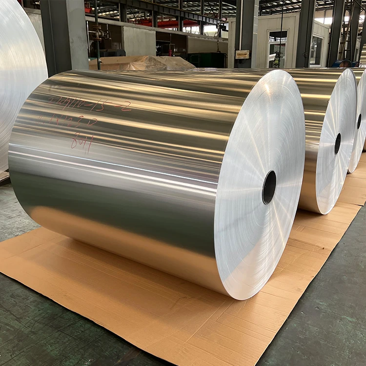 8011 aluminum Foil 12 13 14 15 16 18 micron jumbo roll aluminum foil for sale