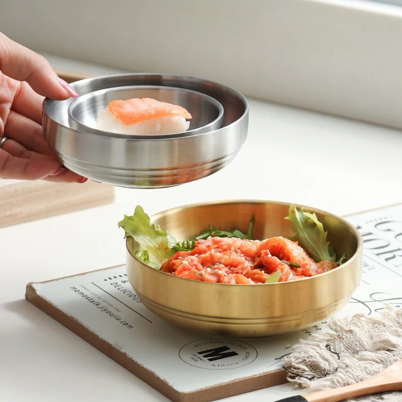 Посуда для ресторана, Корейская посуда Kimchi Chaffing, буфетный столик из нержавеющей стали, простой круглый поднос для посуды