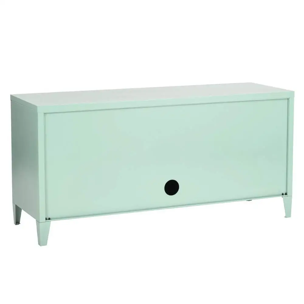 3-Door Two Tiers Metal File Locker Home Office Sideboard Cupboard Console Stand (Green)