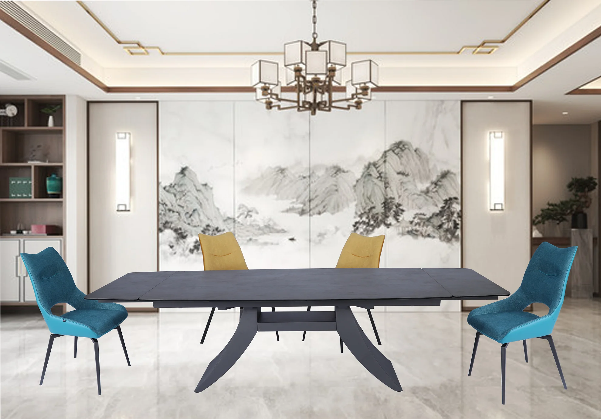 Folding Dinning Table And Chair Set Wood Space Saving Foldable Kitchen Dining Table