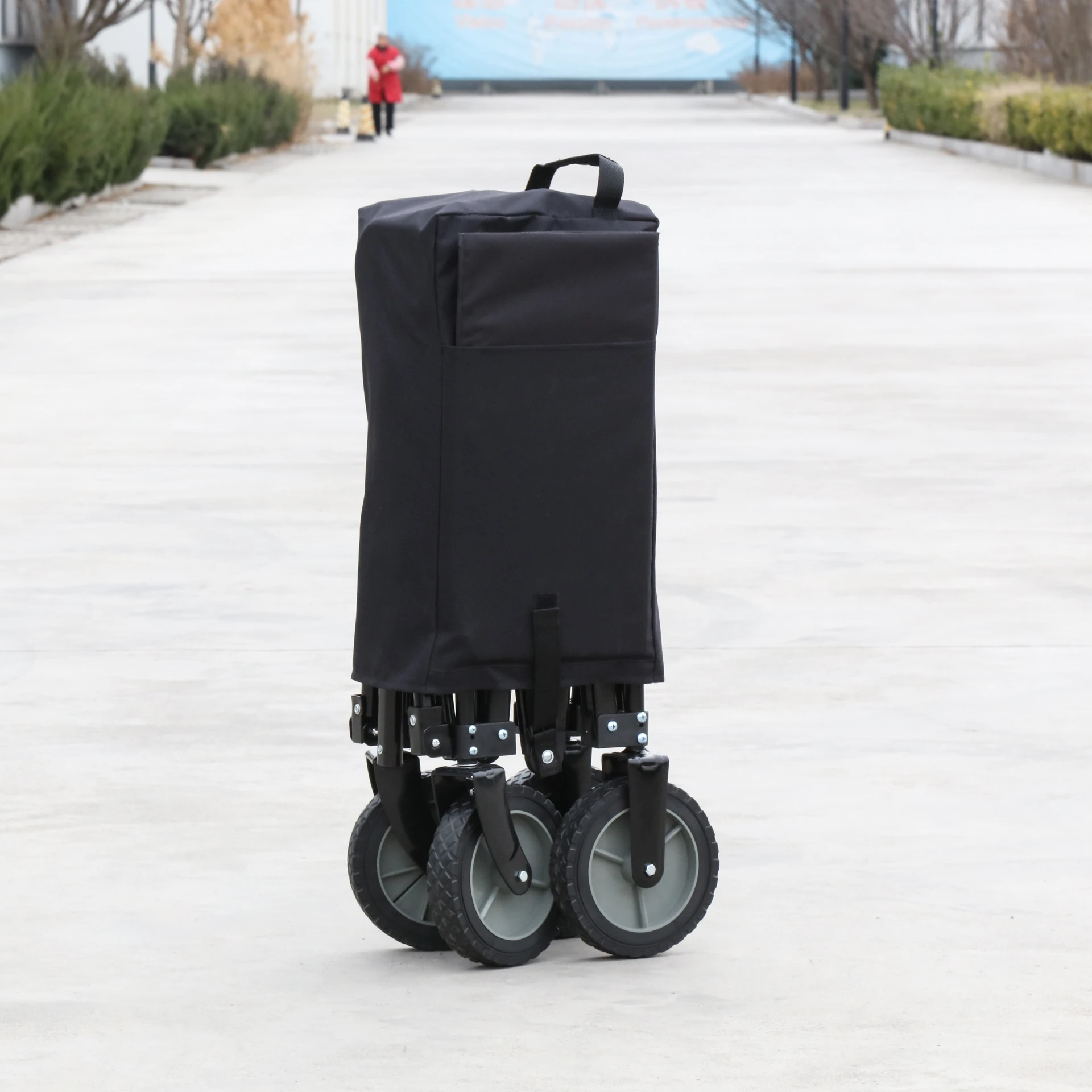 Cheap outdoor travel portable garden picnic wagon trail carrying utility folding camp cart folding wagon