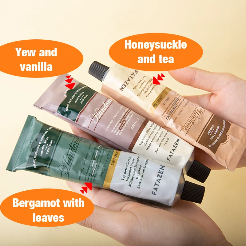 Private Label Organic Whitening Hand Lotion Moisturizing Nourishing Hand Cream OEM Perfume Repairing Plant Nutrients Hand Cream