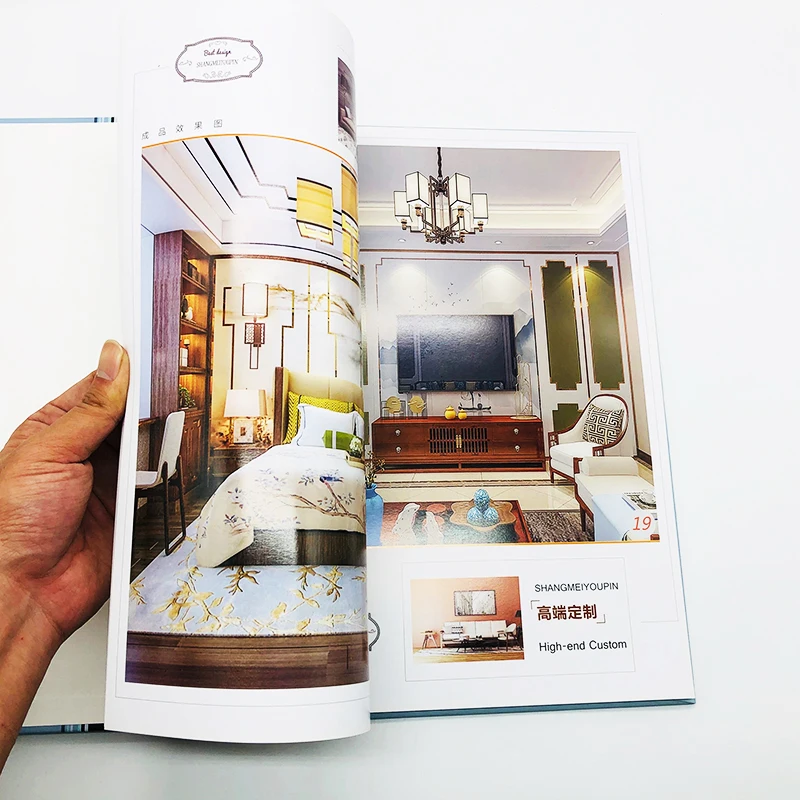 Пользовательская печать на твердом переплете, каталог, Бумажная книга, брошюра, печать