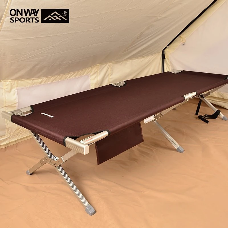 Onwaysports Aluminum Traveling Outdoor Portable Foldable Camping Cot Bed For Picnic