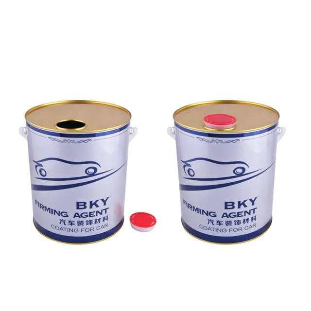 4L Tin Tinplate Paint Buckets With Lid handle Gallon Paint Can