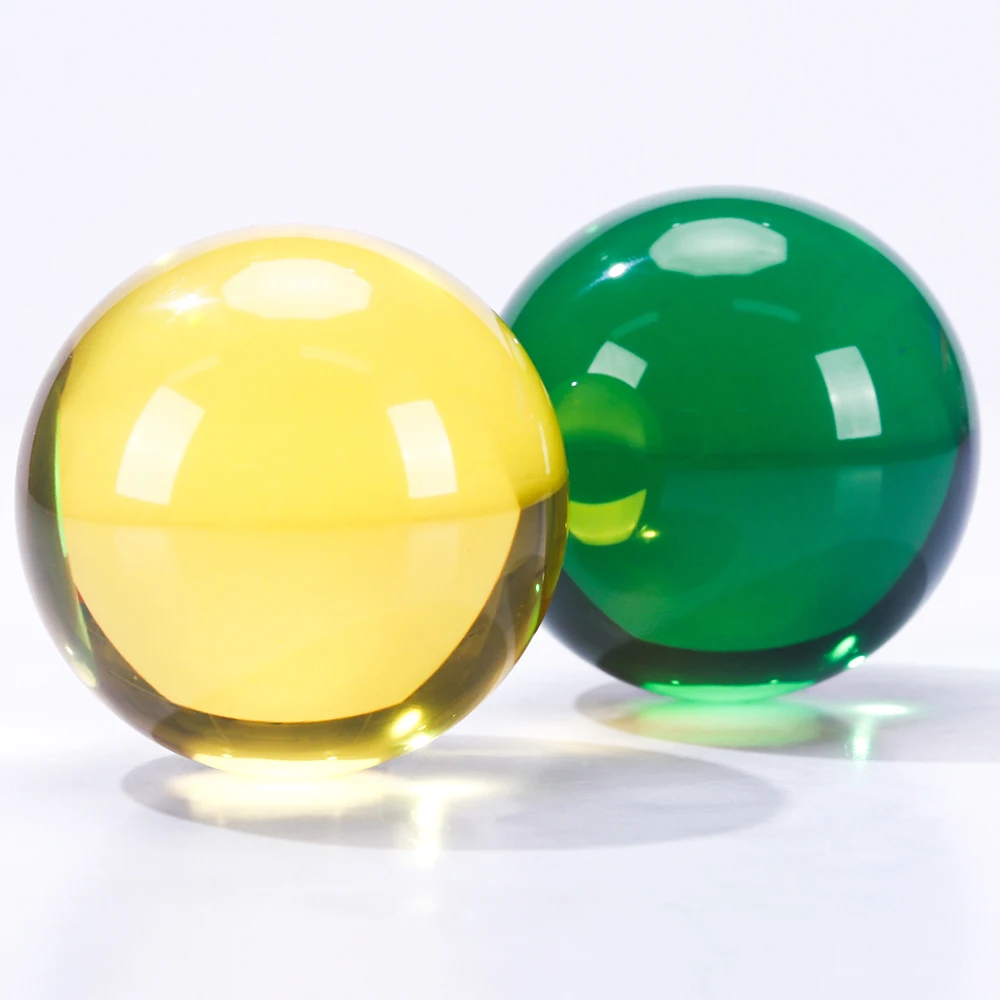 Custom transparent Contact Juggling Ball Magic Tricks Crystal Ultra Clear Acrylic Resin Ball Manipulation Juggling ball