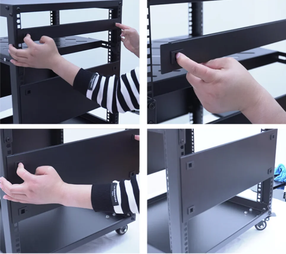 OEM 1u-4u 19 inch network rack ABS plastic  blank panel