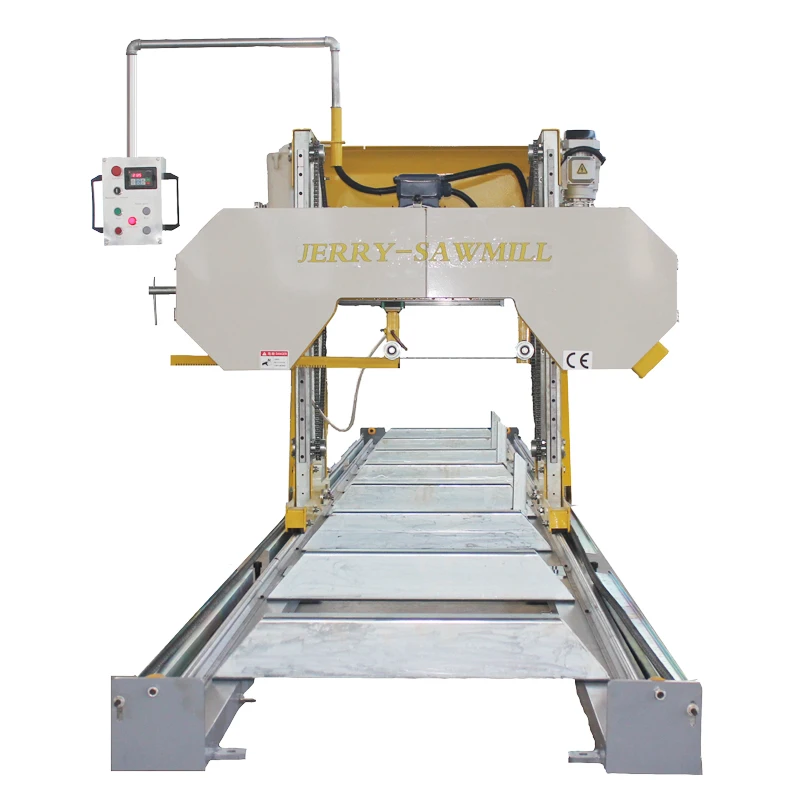 Electric automatic sawmill cheap wood saw machines with wheels fast cutting speed cutting diameter forestry machine