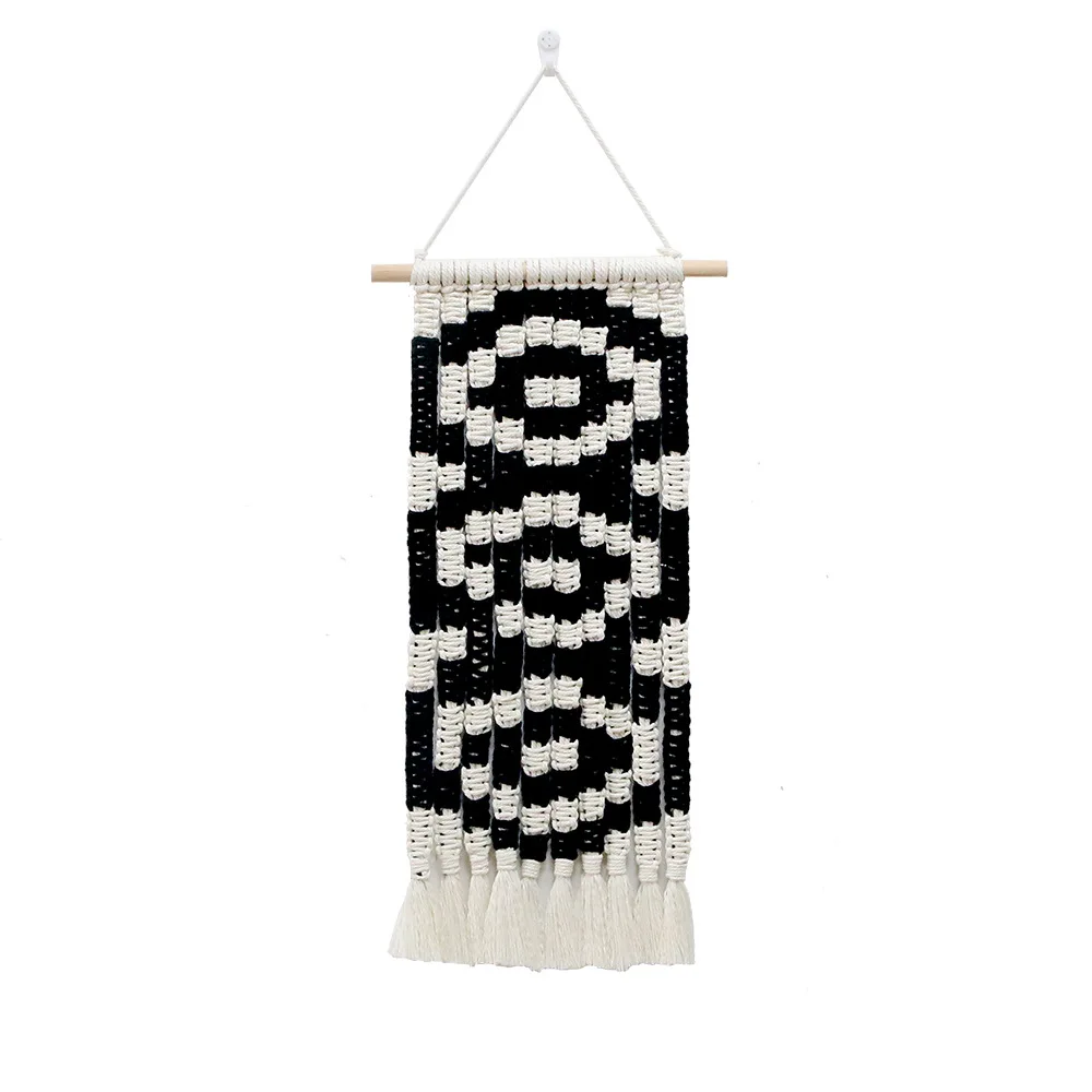 wholesale price  Home Decor High Quality Bohemian Cotton Wall Hanging Tapestry Boho Home Decor Art Macrame Wall hanging