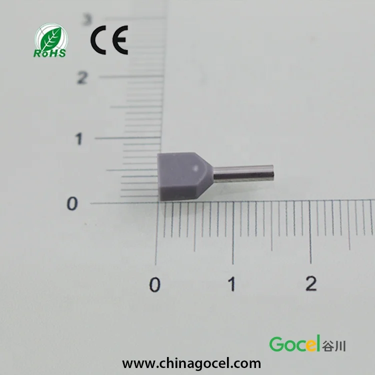 TE7508 Quick end terminal cord end terminal brass nose tube type insulated terminal