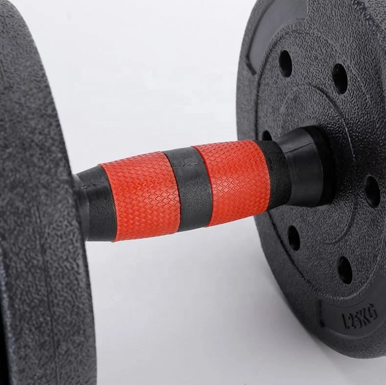 Cheap adjustable gym equipment pvc dumbbell set 10kg 20kg 30kg 40kg 50kg weight dumbbell sets