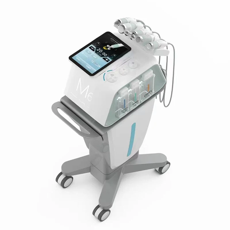 6 IN 1  Rf Skin Care Face Cleaning Hydra Microdermabrasion Facial Machine M6